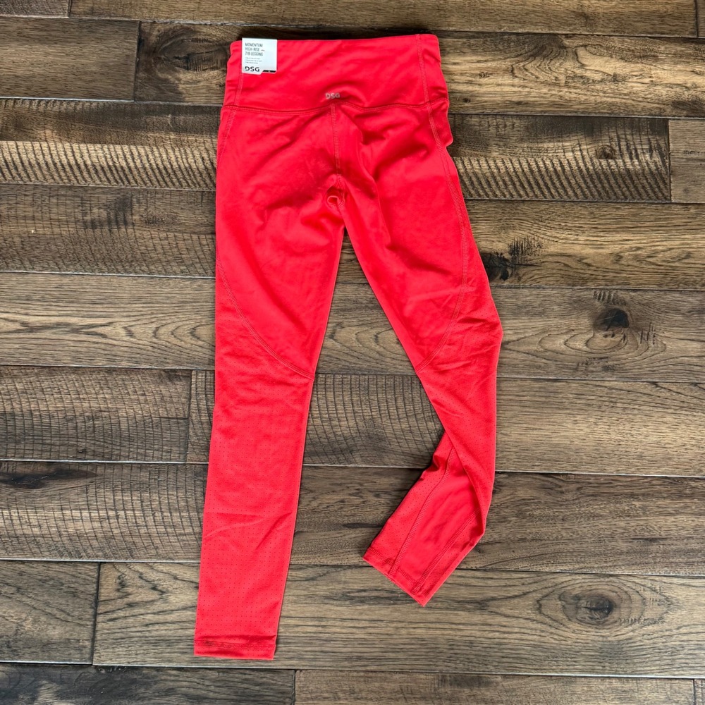 DSG Momentum High-Rise 7/8 Leggings Bundle Red Tan Ribbed Seamless Womens XS NWT - Picture 7 of 7